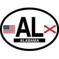 thumbnail image 1 of NORTH CAROLINA FLAG, Waterproof UV Coated, Famous Reflective OVAL Sticker DECAL , 3.5" x 4.75", 1 of 1