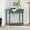 Dark Green, variant on LFGUIZO 39" Navy Blue Vintage Carved Console Table, Retro Entryway Table with Drawer & Shelf, Narrow Sofa Side Table for Living Room