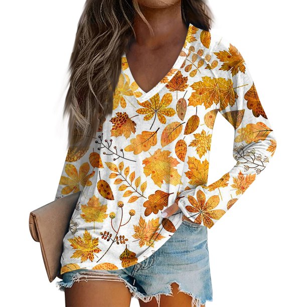 Blusa informal de cuello redondo y manga larga con estampado gráfico vintage para mujer