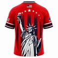 thumbnail image 3 of TQWQT Mens Patriotic Shirt National Team USA Soccer Jersey Short Sleeve 2026 Football Shirt Fan Round Neck T-Shirts American Flag Graphic Tee Red M, 3 of 8
