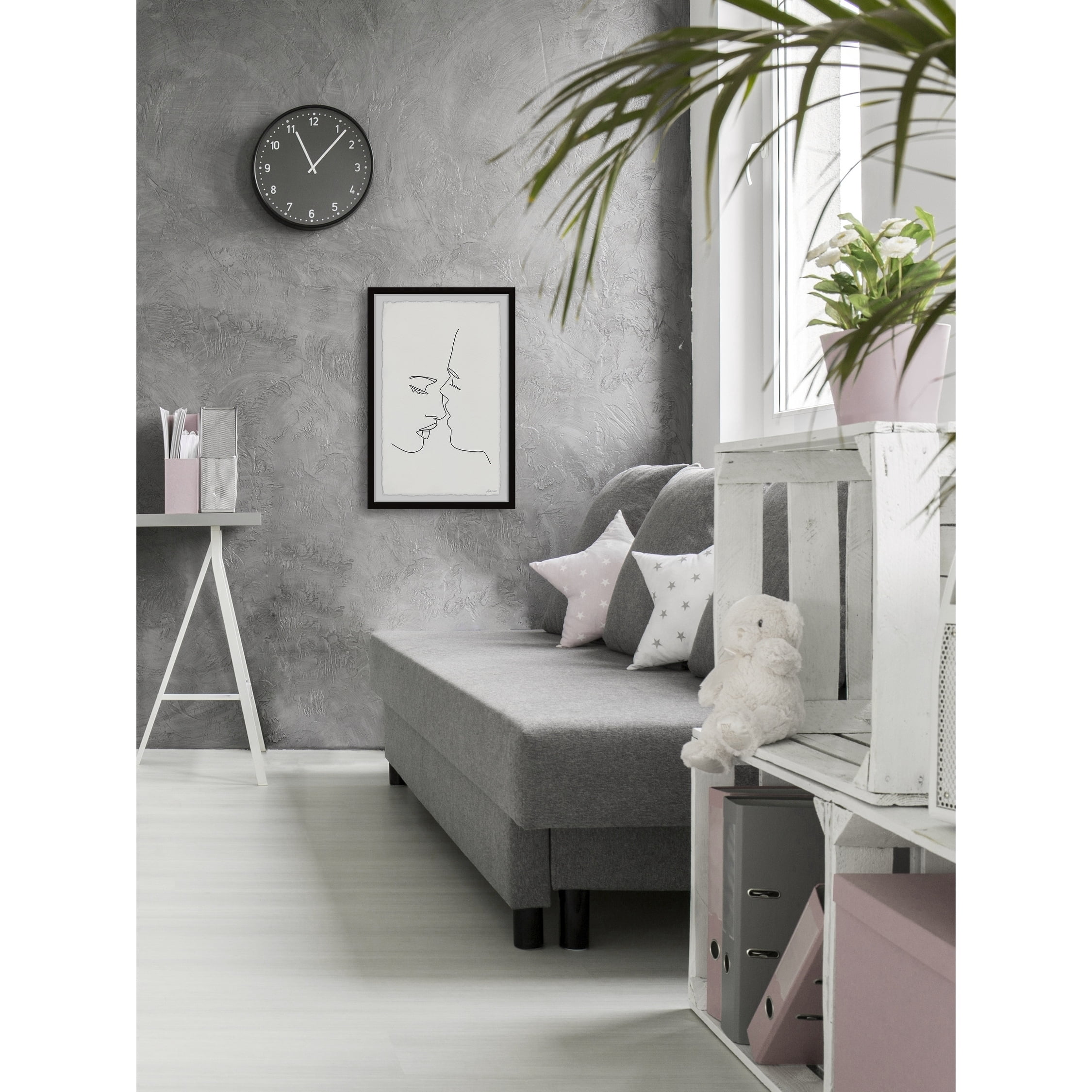 Marmont Hill Just a Kiss Framed Wall Art