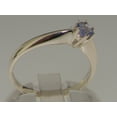 thumbnail image 4 of LBG British Made 9k White Gold Tanzanite ring Womens Engagement Ring - 33 size options - Size 11.75, 4 of 7