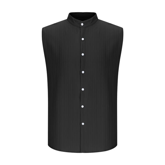 pstuiky Camisetas sin mangas para hombre, Camiseta sin mangas informal de cuello alto, lisa, cómoda y a la moda para hombre Chaleco para hombre xxl