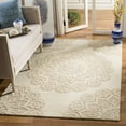 thumbnail image 2 of SAFAVIEH Blossom Brody Geometric Wool Area Rug, Ivory/Beige, 4' x 6', 2 of 9