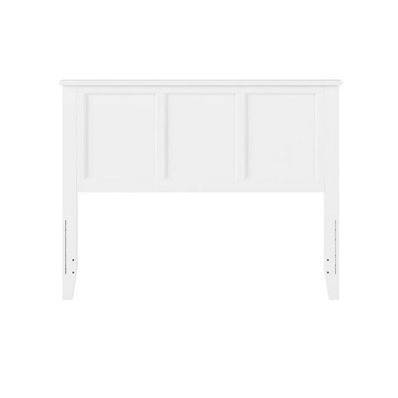 Pemberly Row Madison Full Solid Wood Panel Headboard in White