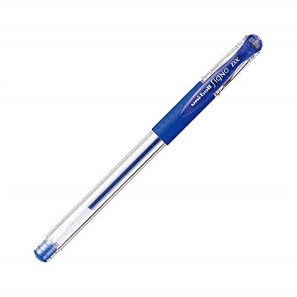 uni gel ballpoint pen uniball signo ultra fine 0.28mm, blue (um15128