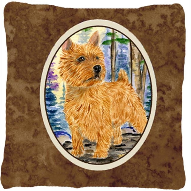 Norwich Terrier Indoor & Outdoor Fabric Decorative Pillow