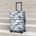 thumbnail image 2 of Lsque Retro Coconut Tree Printed Luggage Cover, Travel Luggage Protector,Scratch and Dirt Resistant, Fits 18-32 Inch Luggage - Small, 2 of 7