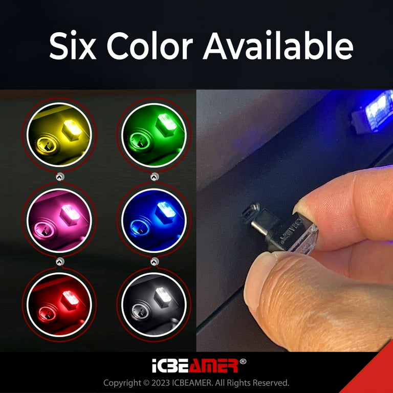 Mini LED USB Décoratif Réglable, Romantique, Pour Voiture, Toit, étoile, Veilleuse, Projecteur, Atmosphère, Intérieur De Voiture, Lumière LED