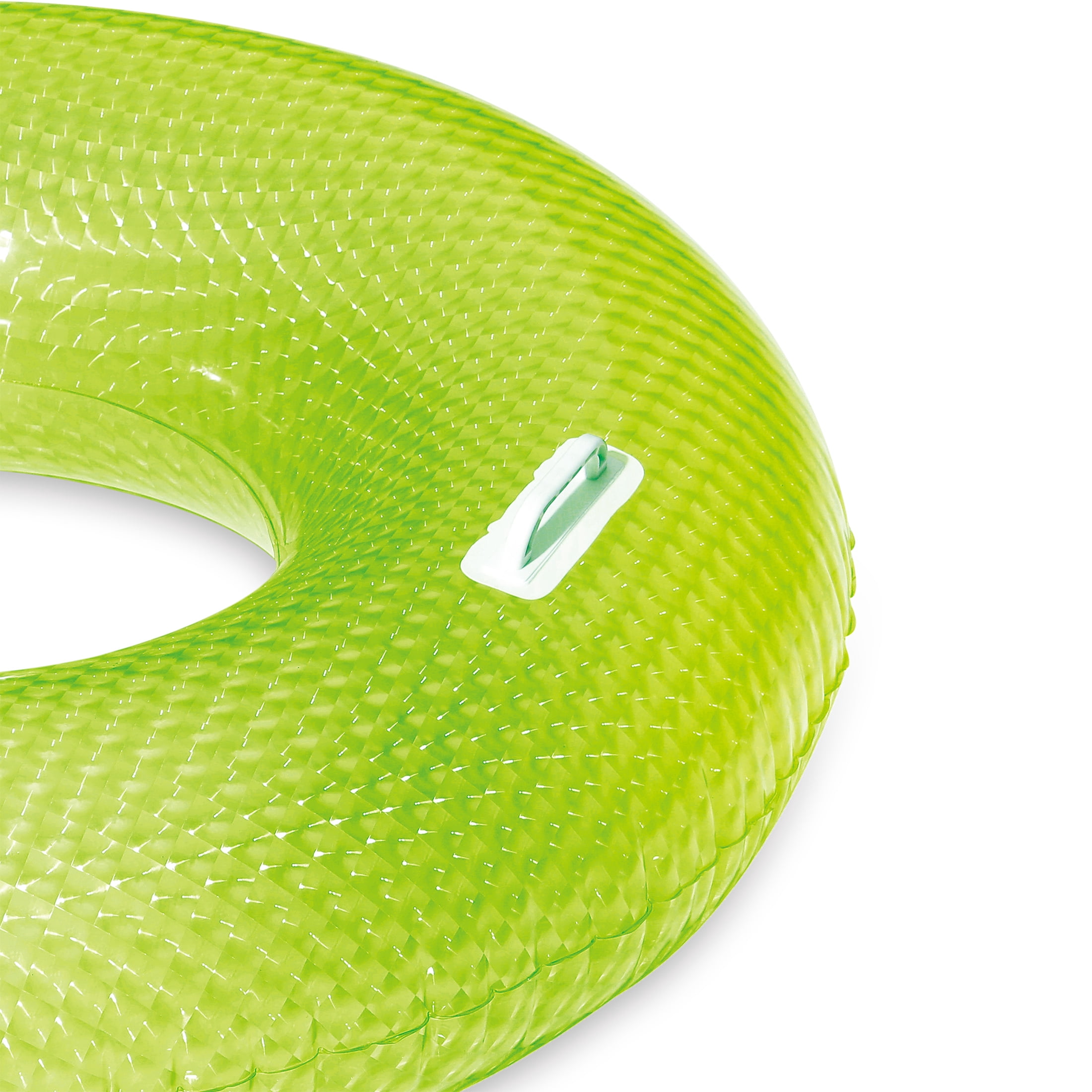 Play Day Inflatable Diamond Swim Tube Pool Float, Green, for Kids and Adults, Unisex