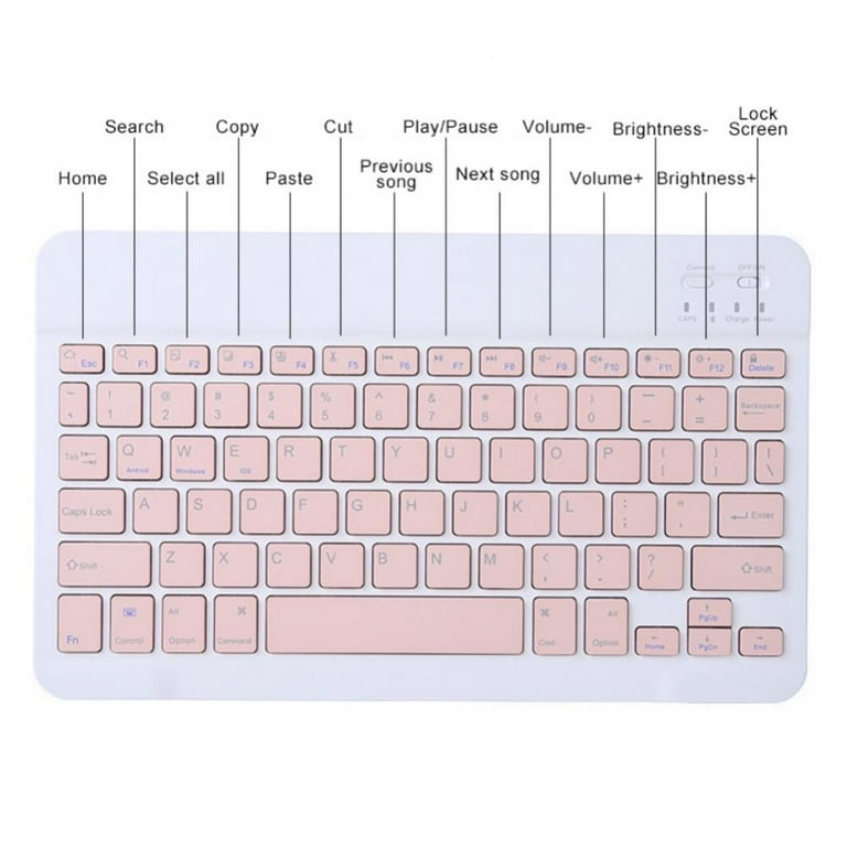 Ingzy Wireless Keyboard & Ultra Slim PU Leather Case for Apple