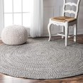 thumbnail image 1 of nuLOOM HJFV01C Braided Lefebvre Rug, 8`, Salt and Pepper, 1 of 4