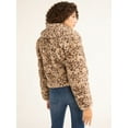 thumbnail image 4 of Sofia Jeans Women's and Women's Plus Faux Fur Chubby Jacket, Sizes XS-5X, 4 of 4