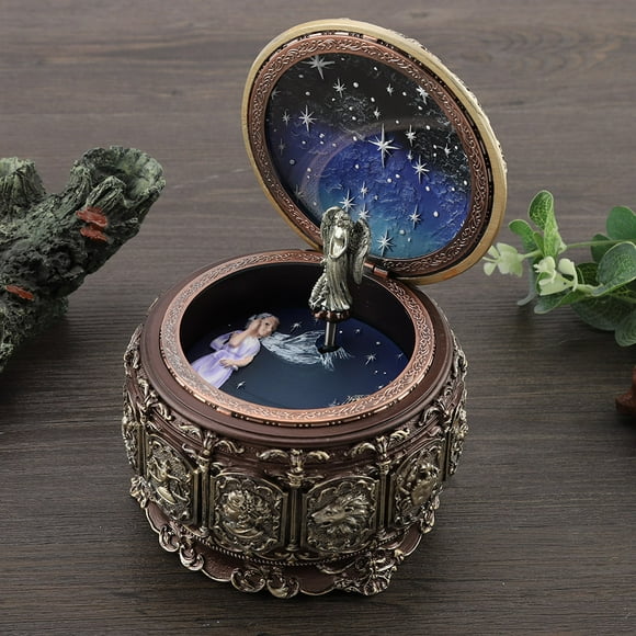 Wooden Music Box Led Lights Music Box Music Box Music Box With LED Light Classic Music Box For Birthday Office Gift Bedroom
