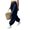Gray, variant on Womens Elastic High Waist Jogger Slacks Cuffed Ankle Wide Leg Baggy Pants Casual Fall Winter Travel Vacation Trousers