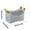 Gray, variant on Deeceymbur Large Firewood Basket Foldable Bag with Wooden Handles for Indoor Outdoor Fireplace Log Holder Storage 45x32x40cm