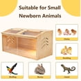 thumbnail image 5 of Chicken brooder Box,Chick brooder,brooder Box for Chicks,Small Chicken coop,Baby Chicken Supplies,Chick brooder Box,Quail cage,Quail coop,Measures Approximately 31.5 X 15.7 X 15.7 inches, 5 of 6
