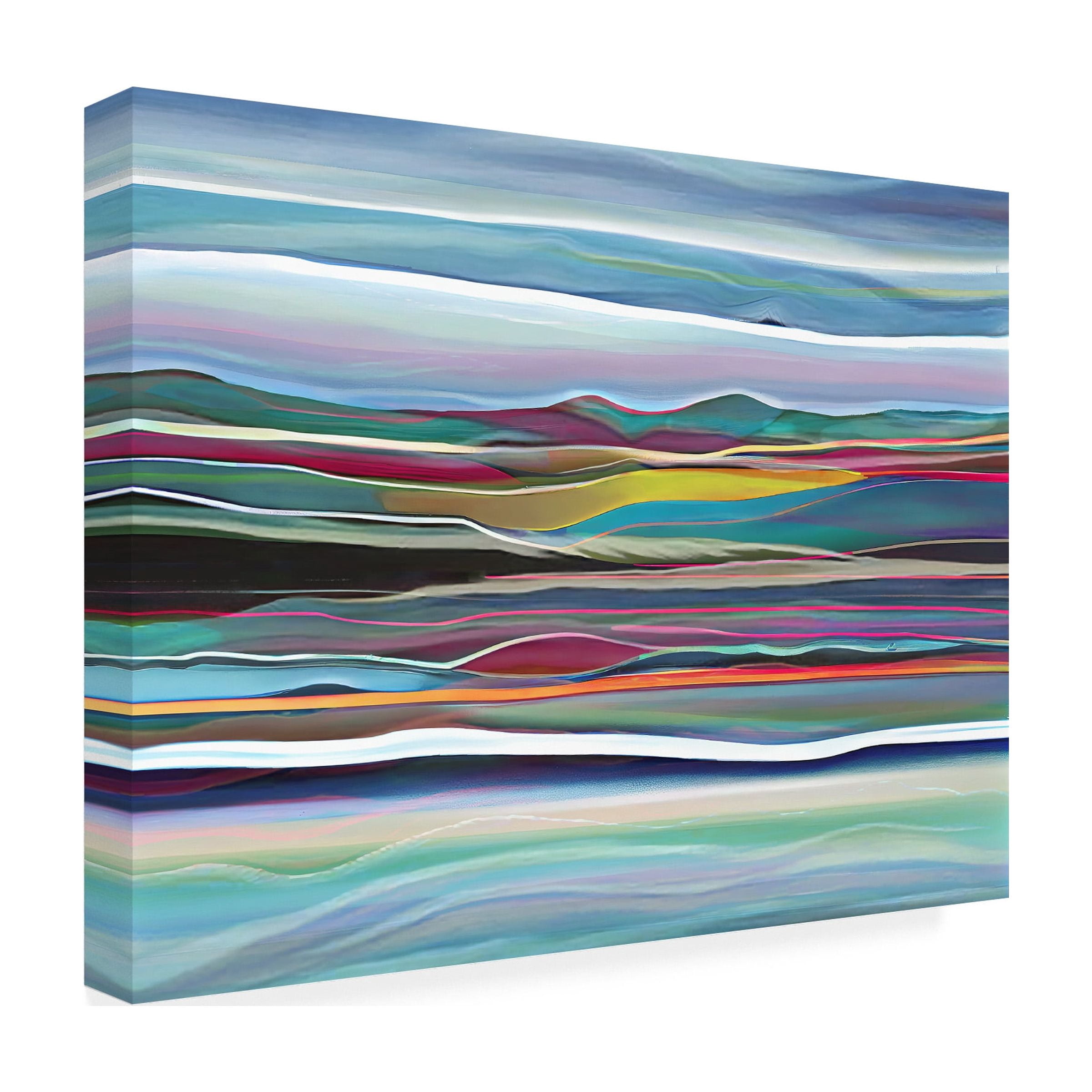 Canvas Wall Art - Sasha 'Desert Sea' Wall Art for Living Room, Bedroom, or Office DÃ©cor by Trademark Fine Art - 19 x 14 Inches