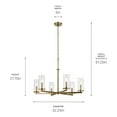 thumbnail image 2 of Kichler Lighting - Crosby - 6 Light Chandelier-21.75 Inches Tall and 32.25, 2 of 9