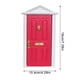 thumbnail image 5 of Mini casa puerta pequeña maravillosa mini puertas de madera Modelos de muebles de madera en miniatura para la escena de DIY Muñeca Muebles para el hogar Craft Rose Red 1 Set kenally FN001811-04, 5 of 5