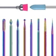 thumbnail image 2 of Juego de 10 brocas para uñas, brocas para cutículas para uñas de gel acrílico, brocas de grano fino para máquina de manicura eléctrica, uso en salón de casa Adepaton 220138, 2 of 9