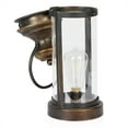 thumbnail image 5 of Alpine Corporation Gold Metal and Glass Lantern with Warm White LED- Small, 5 of 13