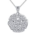 thumbnail image 3 of Lafonn Classic Sterling Silver Platinum Plated Lassire Simulated Diamond Necklace (1.58 CTTW), 3 of 5