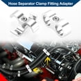 thumbnail image 2 of Unique Bargains Hose Separator Clamp Fitting Adapter/ Pipe Tube Line Separator Clamp Tooling AN8 16mm 4pcs Silver Tone, 2 of 6