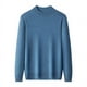 thumbnail image 5 of Suéter de color puro para hombre, suéter holgado de cuello alto de invierno, suéter grueso y cálido, ajuste holgado, 5 of 6