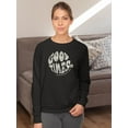 thumbnail image 2 of 70S Retro Good Times Badge Sweatshirt Women -Image by Shutterstock, Female 5X-Large, 2 of 4