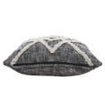 thumbnail image 4 of Laddha Home Designs Handwoven Diamond Cotton Throw Pillow Cover - 20" - Black and Cream, 4 of 9