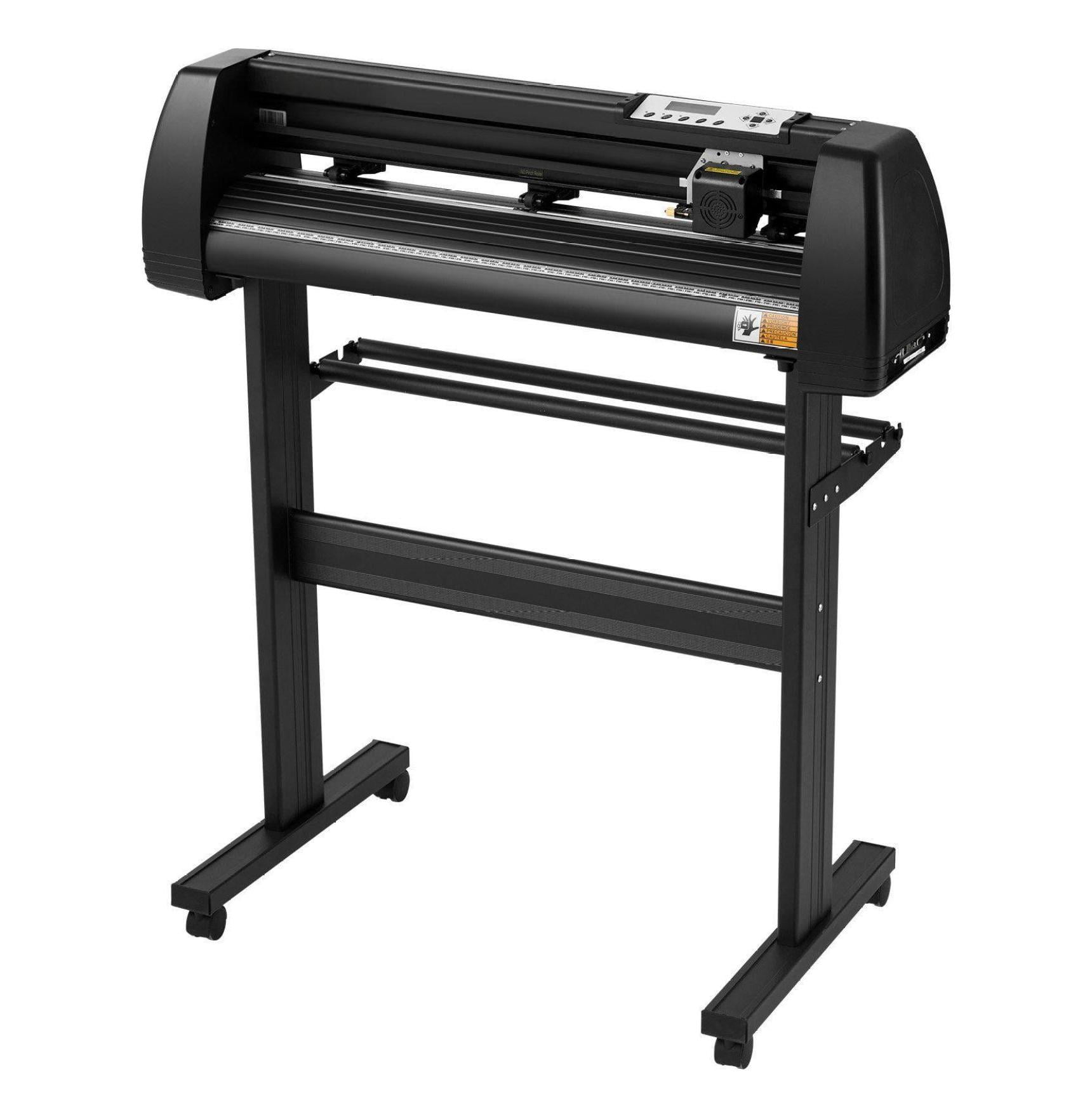 Vinyl Cutter Machine 28 Inch, Cutting Plotter Bundle with SignMaster Software, Adjustable Force & Speed, Stepper Motors, for Signs, Stickers, Heat Transfer Vinyl - Windows Compatible