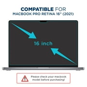 Tech Armor Magnetic Privacy Film Screen Protector Designed for MacBook Pro Retina 16 Inch 2021 , Easy Magnet Removal 1 Pack