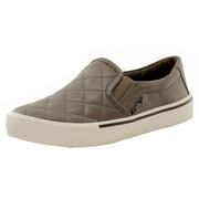Donna Karan DKNY Women's Bess Fashion Dark Desert Quilted Leather Sneakers Shoes