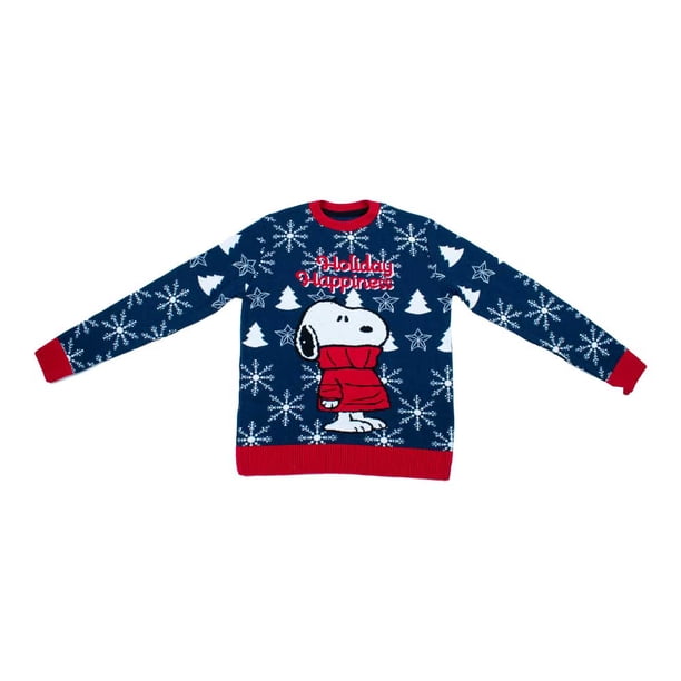Suéter Navideño Snoopy Unisex Talla G Color Azul | Walmart en línea