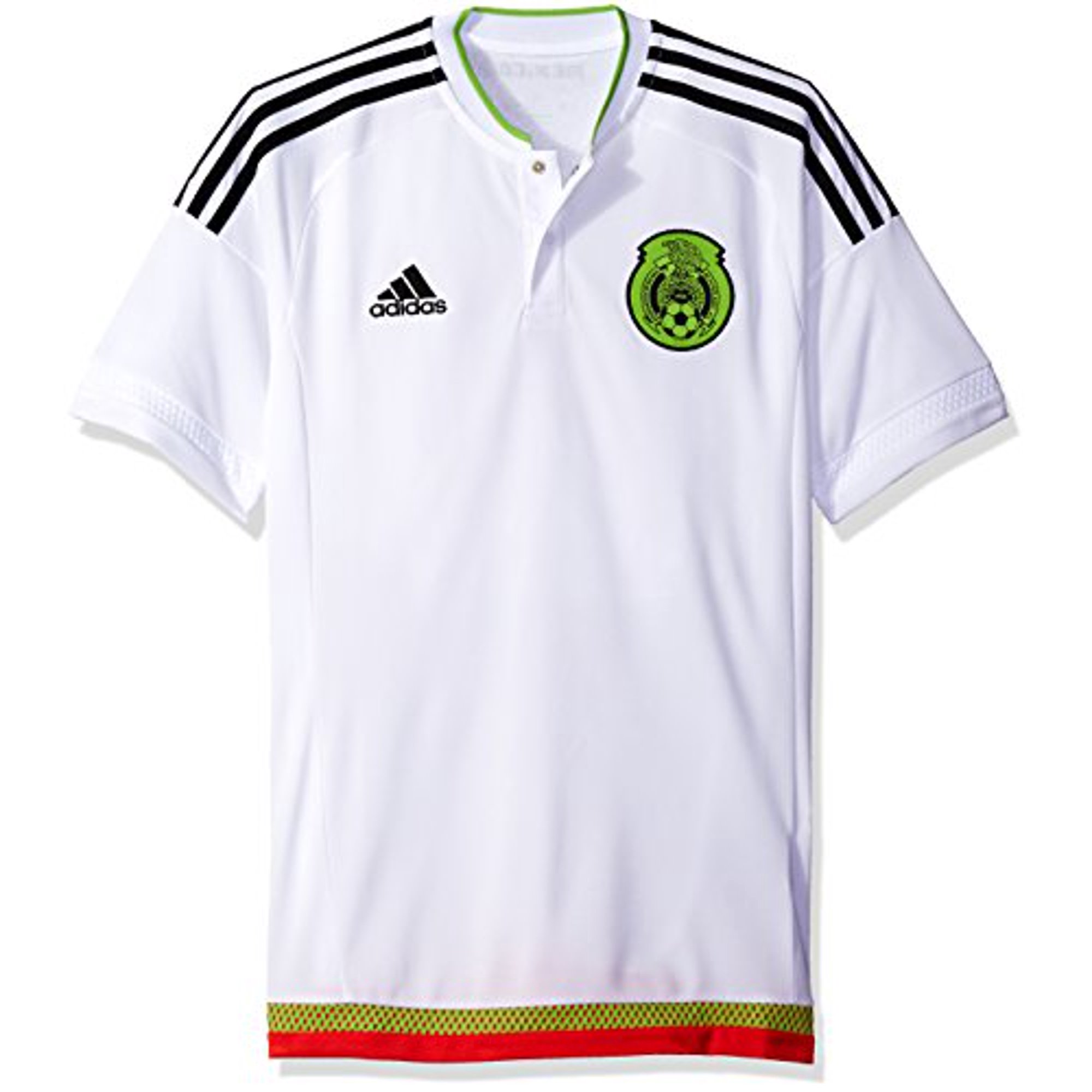 International Soccer Mexico Men's Jersey, Medium, White/Black