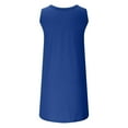 thumbnail image 4 of Lenago Women's Summer Dresses Solid Color Crewneck Dress Beach Dress Casual Loose Oversized Vest Dress for Women Party Casual on Clearance, 4 of 6