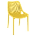 thumbnail image 2 of Luxury Commercial Living 5-Piece White and Yellow Recyclable Outdoor Patio Dining Set 32.25", 2 of 5