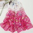 thumbnail image 1 of Nvzi Elegante bufanda cuadrada, nueva bufanda de gasa, moda de primavera, bufanda fina estampada, decoración, chal de protección solar, 1 pieza (rosa), 1 of 1