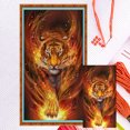 thumbnail image 1 of Kit Punto Cruz Tigre Contado Hilo Algodón Ecológico Bordado 11CT 40x75cm, 1 of 9