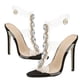 thumbnail image 2 of BRIGHTFUFU 1 par de sandalias de mujer con diamantes de imitación, sandalias transparentes con empeine, elegantes zapatos de punta abierta, 2 of 7