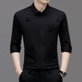 thumbnail image 2 of MDUKONU Chemise de Travail pour Homme Coupe Régulière Résistante aux Plis Chemise Classique Noire 130, 2 of 4