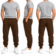 thumbnail image 2 of Aezemi Men Elastic Waist Jogger Sweatpants with 4 Pockets Drawstring Casual Outdoor Workout Sports Winter Pants Fashion Comfy Fall Gym All Match Trousers 3XL, 2 of 7