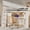 Beige, variant on Harper & Bright Designs Full Loft Bed Frame with Wardrobe and Desk, Wooden Space-Saving Full Size Loftbed Frame with Lights with Storage Shelves for Dorm Apartment, Beige