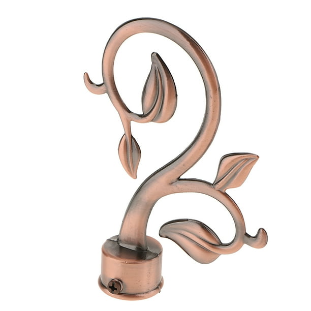 Cortina de 28 Mm Macarena Decorativos Remates de Varilla Bronce Rojo