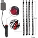 thumbnail image 4 of Luces LED para interior de coche JINMJMXG 12 V 4 piezas 48 RGB a prueba de agua, 4 of 5