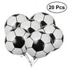 JANOU 20pcs Soccer Balloons 18Inch Helium Foil Balloons Mylar Football Balloons Birthday Sports Graduation Party Decoration