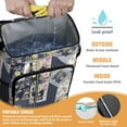 thumbnail image 2 of Travel Cooler Bag - Pioneer Flower Floral Print Pattern Camping Beer Cooler Backpack with Bottle Opener- Waterproof Insulated Picnic Backpacks - Cooler Bag for Beach, 2 of 6