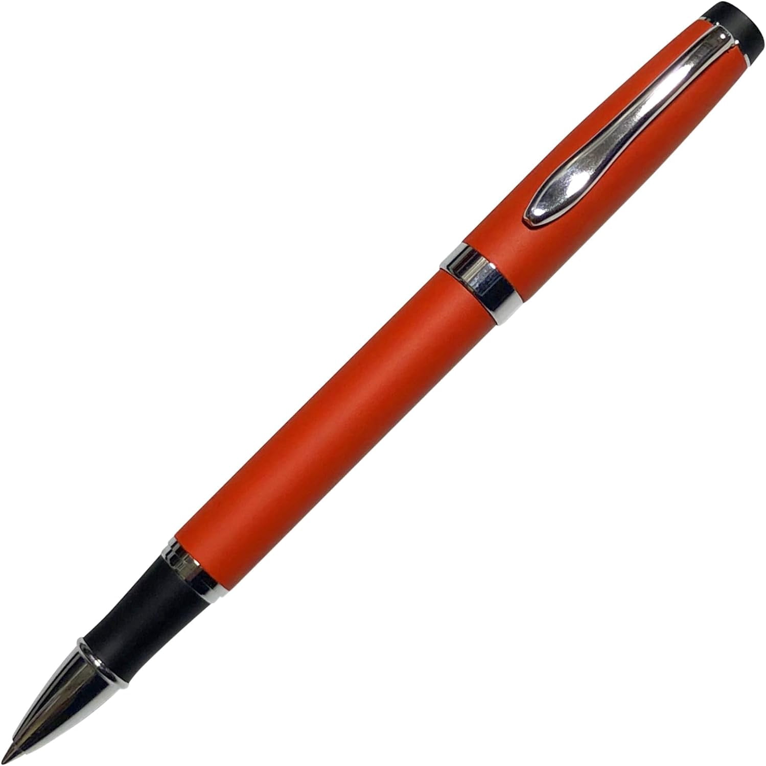 Gripper Rollerball Pen - Matt Orange with Anti Slip Grip (Budget Friendly Pen)