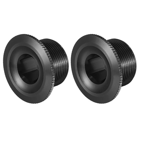 2pcs Black Bike Crank Cap Bicycle Crankset Fixing Bolt Screw Fit 20mm Crankset